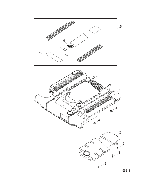 Engine Top Cover Inboard
