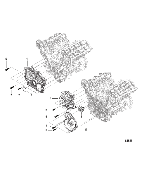 Cylinder Block Front Timing Covers
