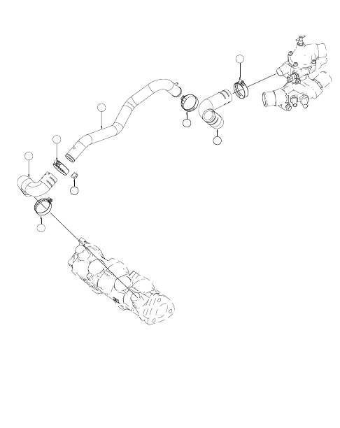 Cooling System Hoses, Exhaust Manifold