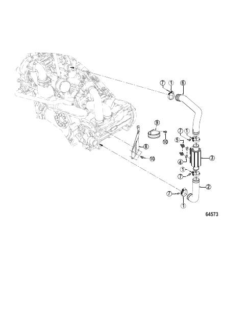 Cooling System Oil Cooler, Power Steering