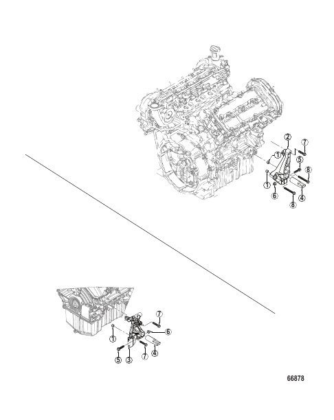 Engine Mount Brackets Inboard