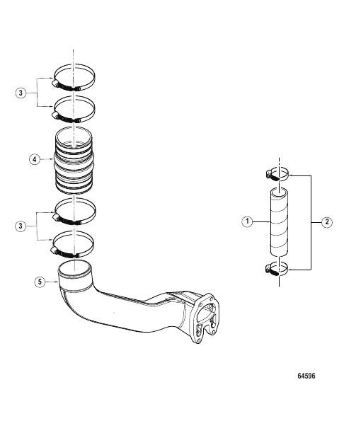 Exhaust Pipe Sterndrive