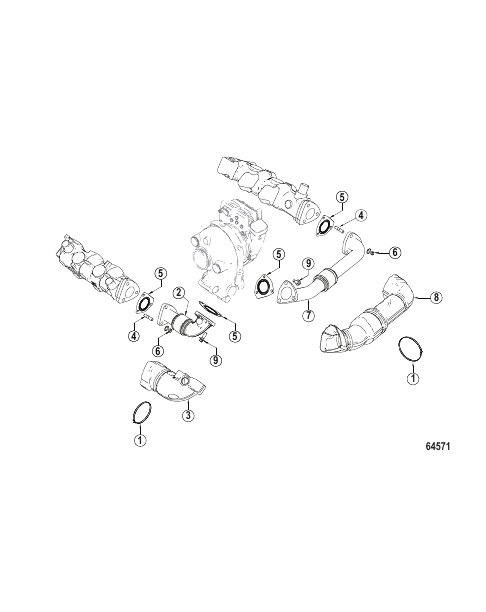 Exhaust Pipe Manifold to Turbo
