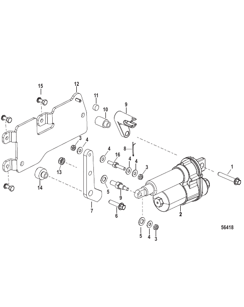 Shift Bracket Sterndrive Digital Throttle and Shift