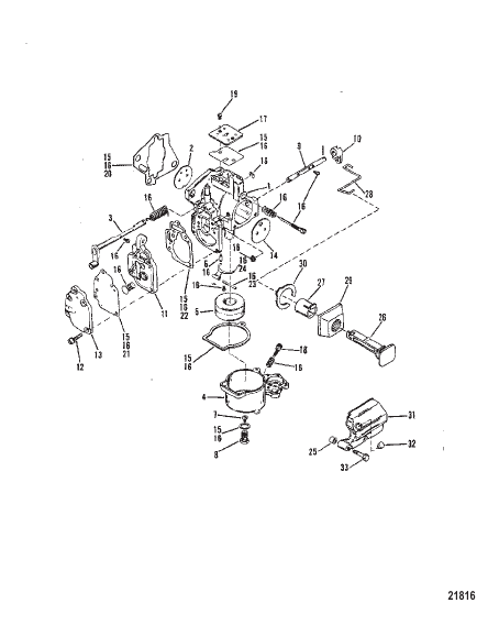 Carburetor (SeaPro/Marathon 25/ Super15)