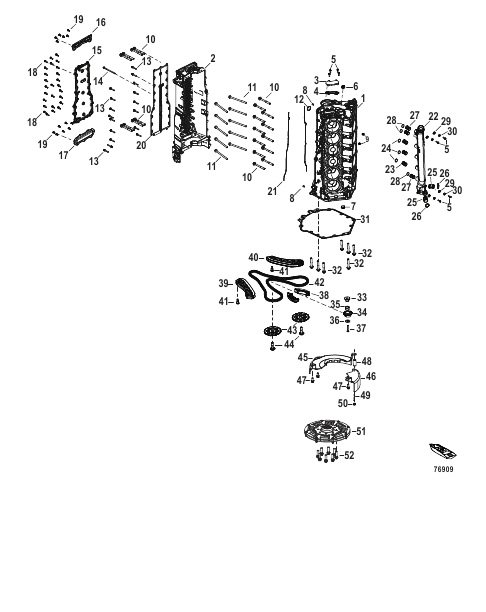 Cylinder Block Serial 3B332191 and Below