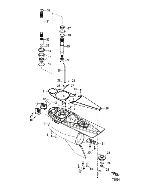 Gear Housing Driveshaft