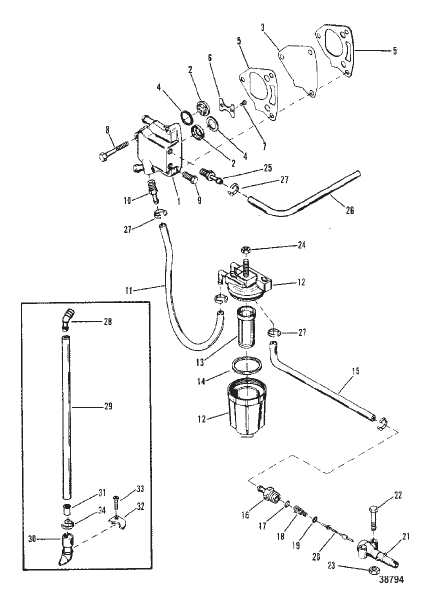 FUEL PUMP AND FUEL LINE