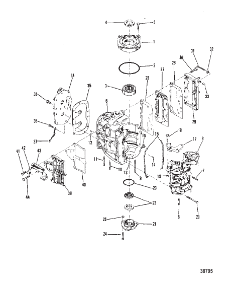 CYLINDER BLOCK CRANKCASE AND COVERS