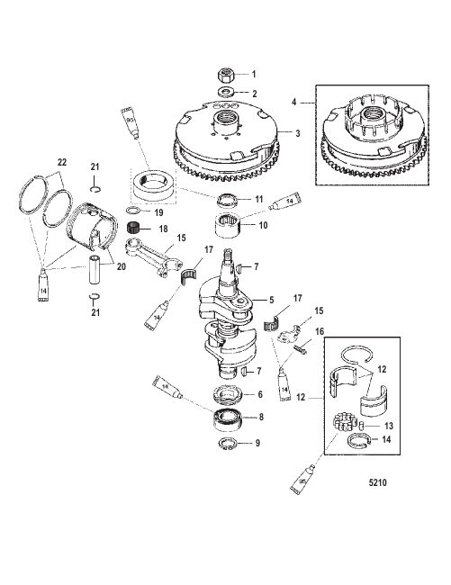 Crankshaft/Piston/Flywheel