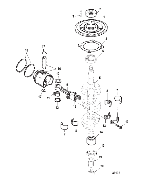 CRANKSHAFT AND PISTON