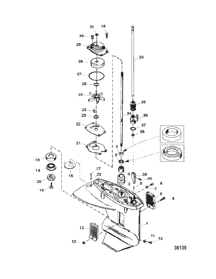 GEAR HOUSING ASSEMBLY DRIVESHAFT